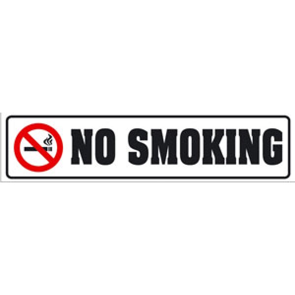 No smoking (3.5x16) белый  фон , упак. 10 шт