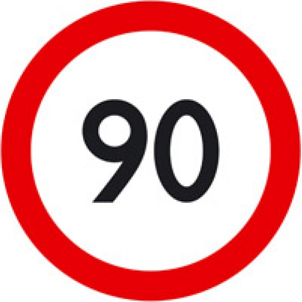 Ограничение скорости (90) Ø 21 см , упак. 10 шт