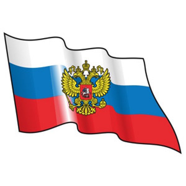Rus-флаг развевающийся (разм 25х34)  комплект