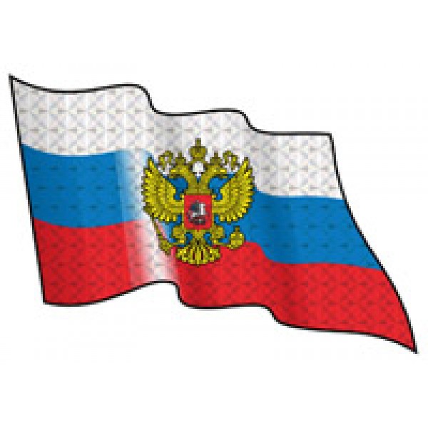 Rus-флаг разв. голограф. (разм. 25х34) компл.
