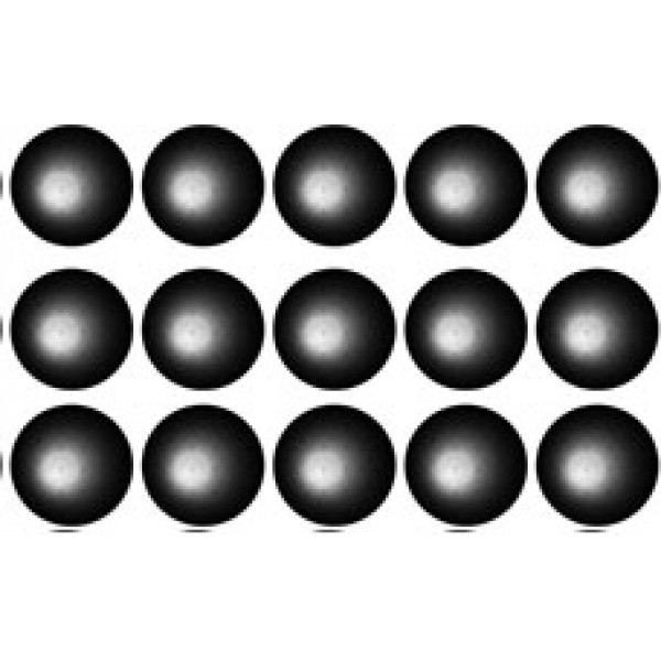 Кружок Ø 1.6 , 15 шт , силикон (черный)