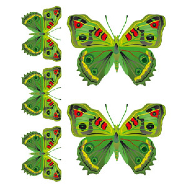 Бабочки Нефрит(разм. 24х27)