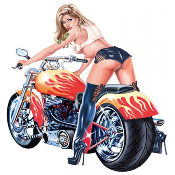 Moto Girl , racing (15х18) упак. 10 шт