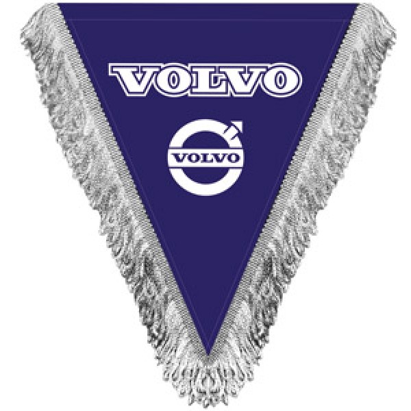 Volvo с девушкой (синий)