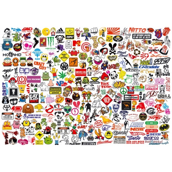 sticker BOOM № 1 (вырезанная) 100х70