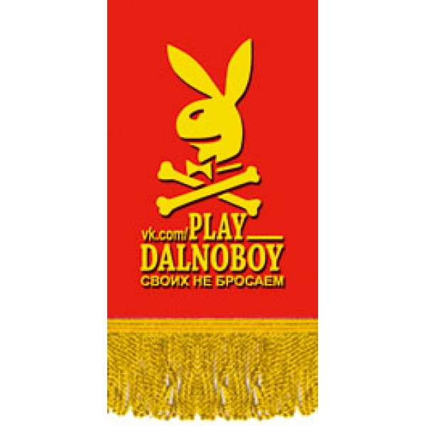 Вымпел Play Dalnoboy , бахрома (8х12) 