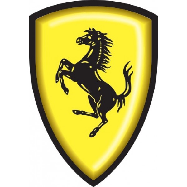 объемная "Ferrari" (12х8см)
