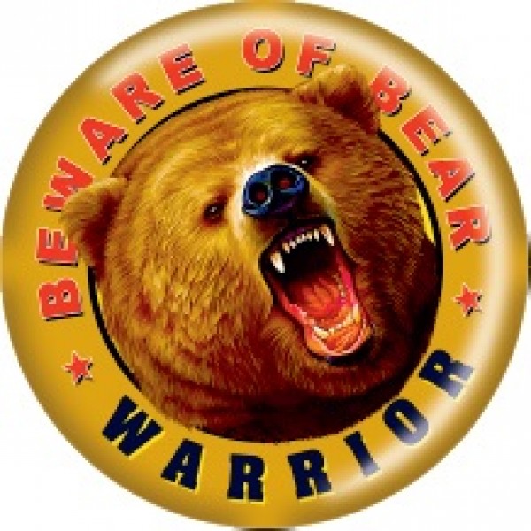 Медведь Warrior Ø5см (объемная)