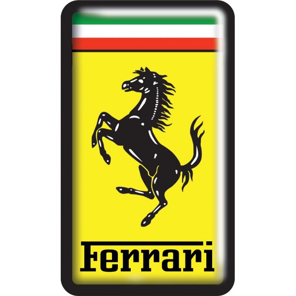 объемная "Ferrari" (5,5 х 9,5см)