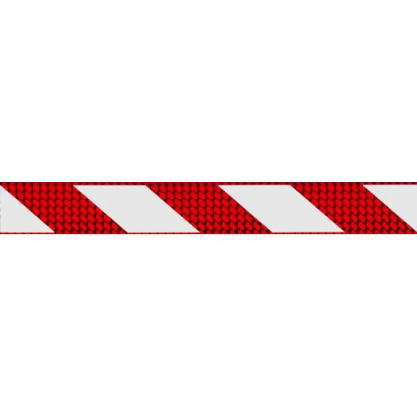 Отражатель-зебра ,кубик, красный (5х38) комплект