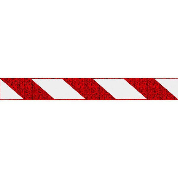 Отражатель-зебра ,стекло ,красный (5х38) комплект